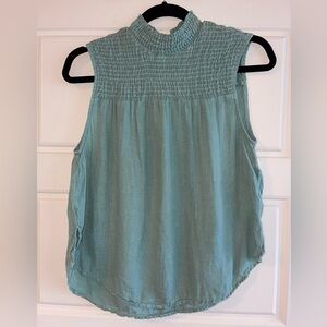 Cloth & Stone Green Sleeveless Top Size Small